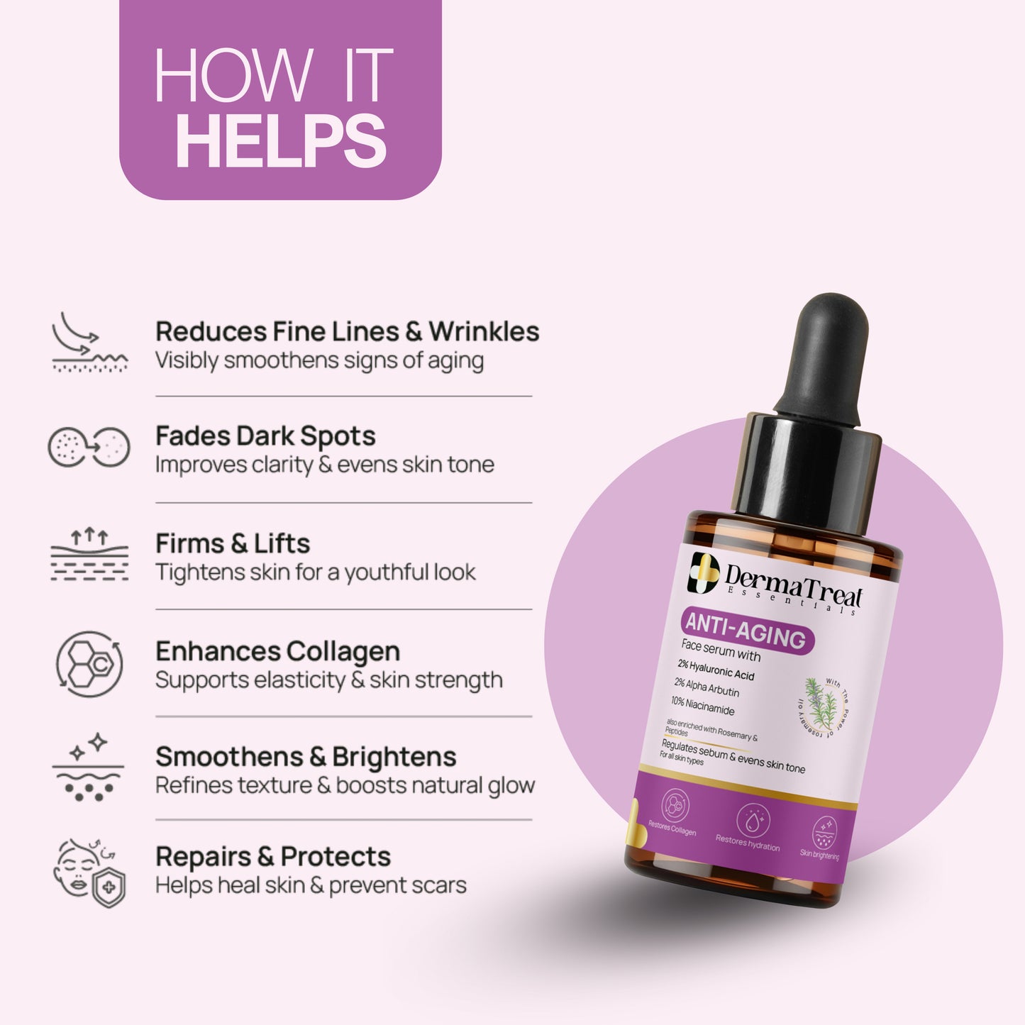 Anti Aging Face Serum Combo – 2 x 30ml | Skin Firming & Wrinkle Reduction | Collagen Boosting Formula (Set of 2)