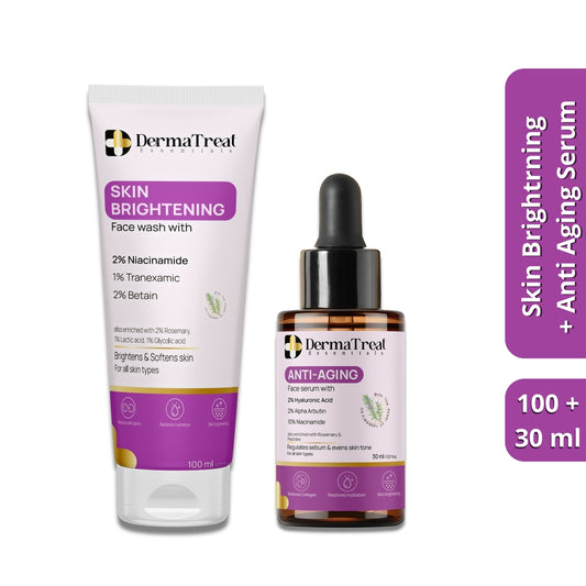 Anti Aging Combo – Brightening Facewash + Anti Aging Serum | Radiance & Wrinkle  (Set of 2)