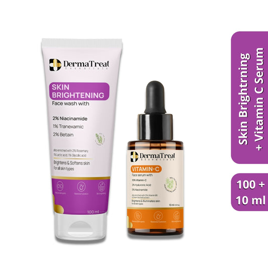Radiance Boost Skincare Duo – Brightening Facewash & Vitamin C 10ml Serum | Natural Glow Formula (Set of 2)