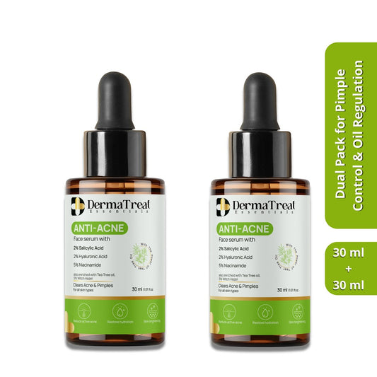 Anti Acne Face Serum Combo – 2 x 30ml | Dual Pack for Pimple Control & Oil Regulation | For Acne-Prone Skin (Set of 2)